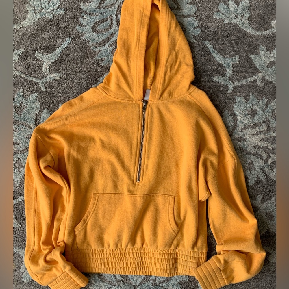 Golden yellow crop sweater, size Small